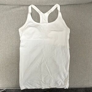 Lulu Lemon White Racerback Tank Top